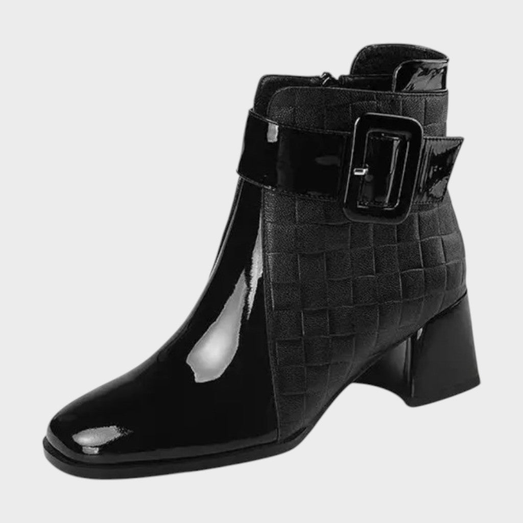 Samara | Botines de Piel con Tacón