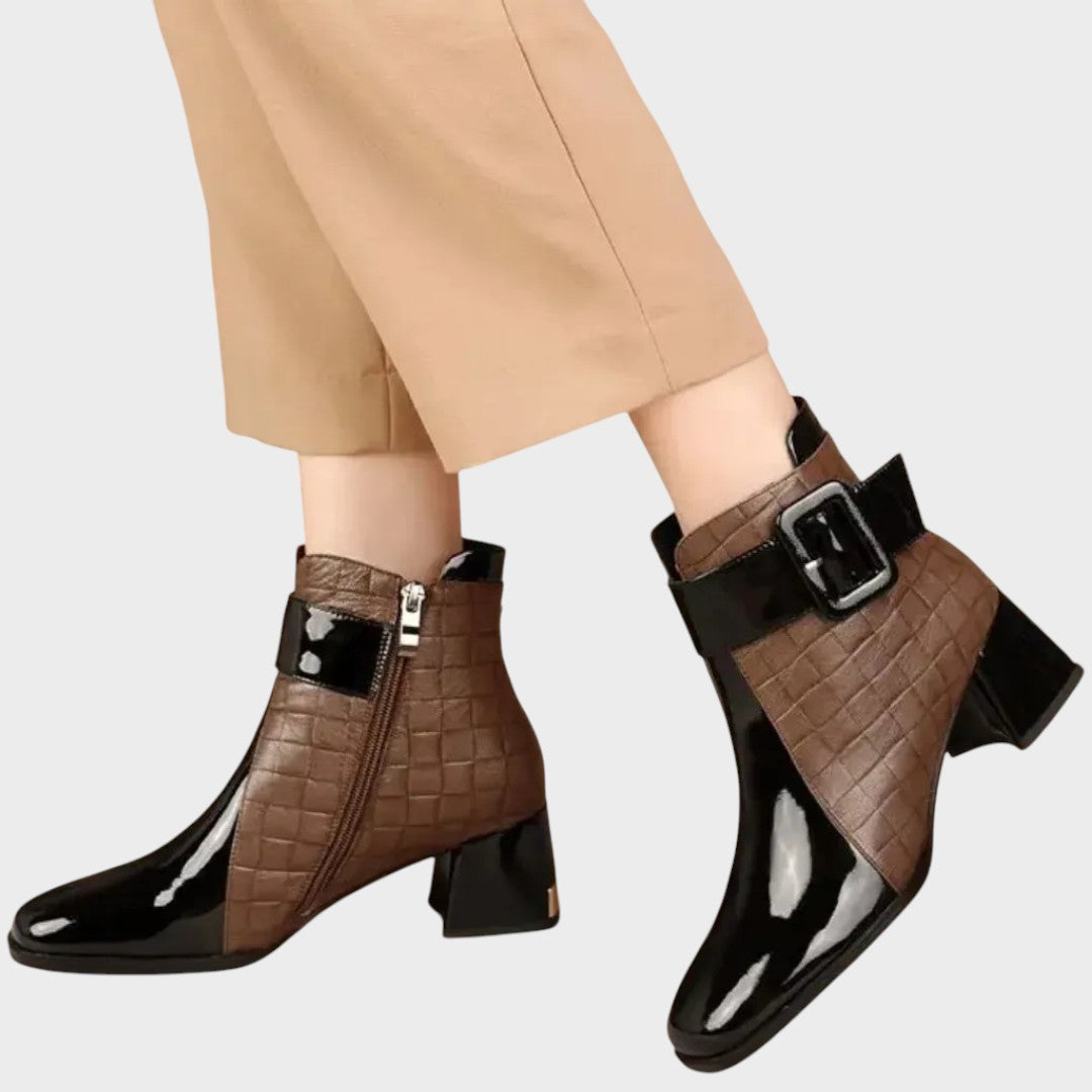 Samara | Botines de Piel con Tacón