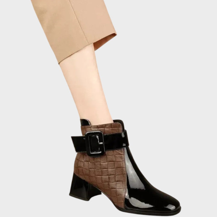 Samara | Botines de Piel con Tacón