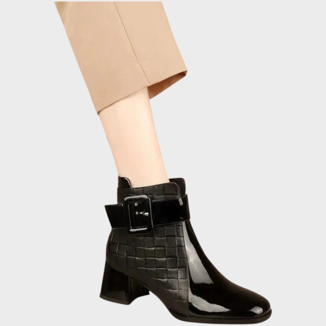 Samara | Botines de Piel con Tacón