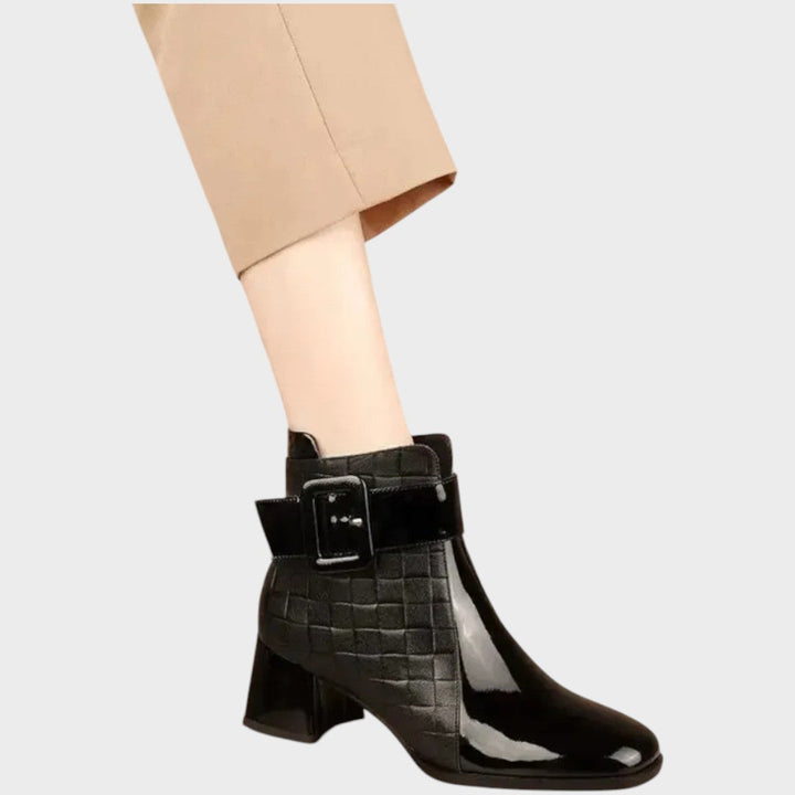 Samara | Botines de Piel con Tacón