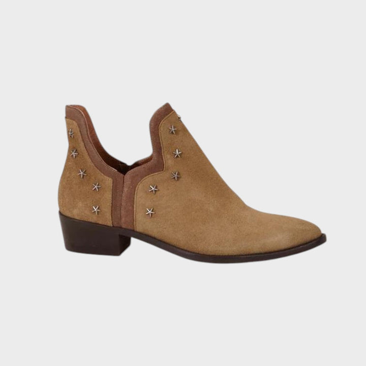 Estrella | Botines de Ante con Forma Puntiaguda