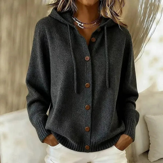 Cardigan con Botones y Capucha Goldie™
