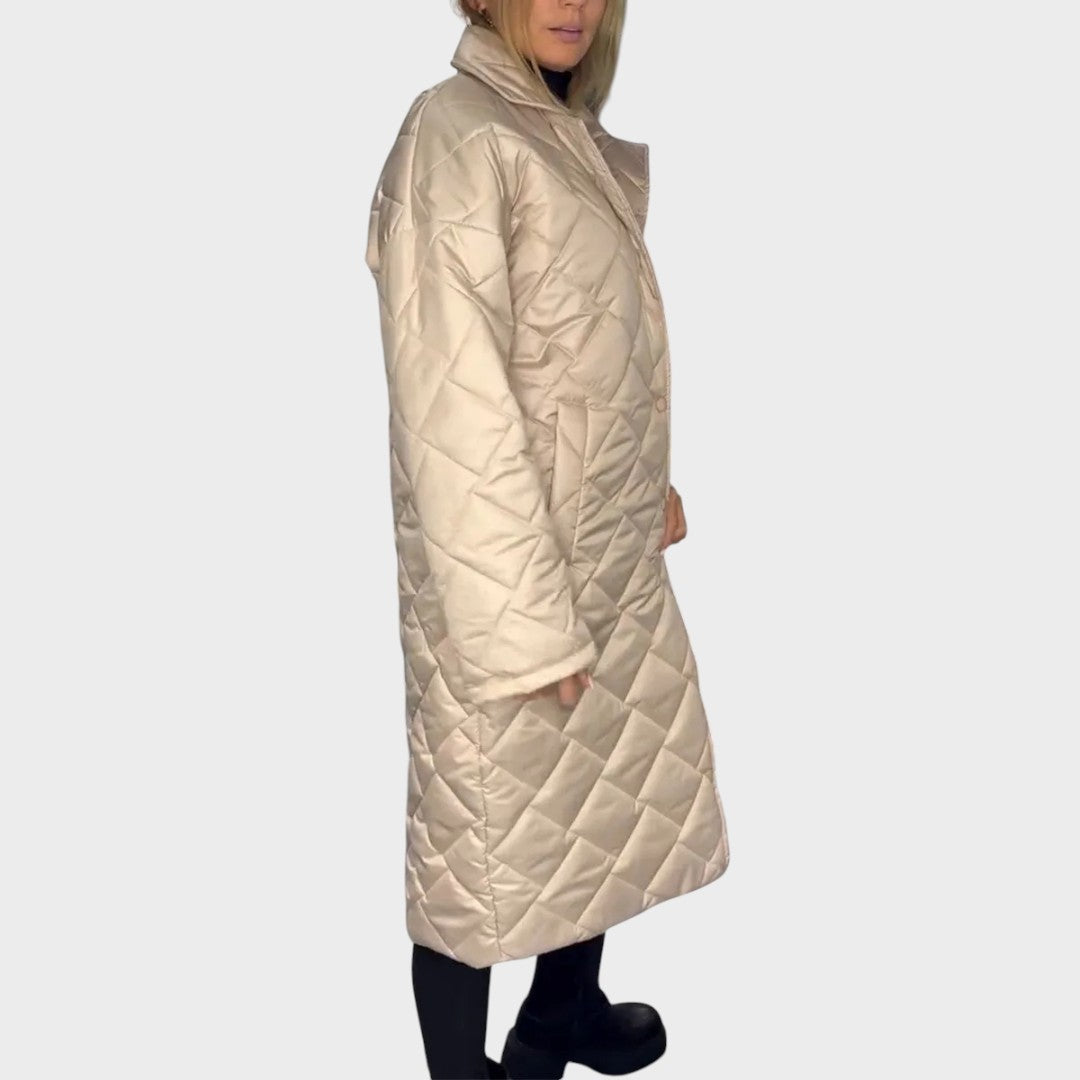 Ofira | Abrigo Reversible Acolchado Con Forro De Leopardo