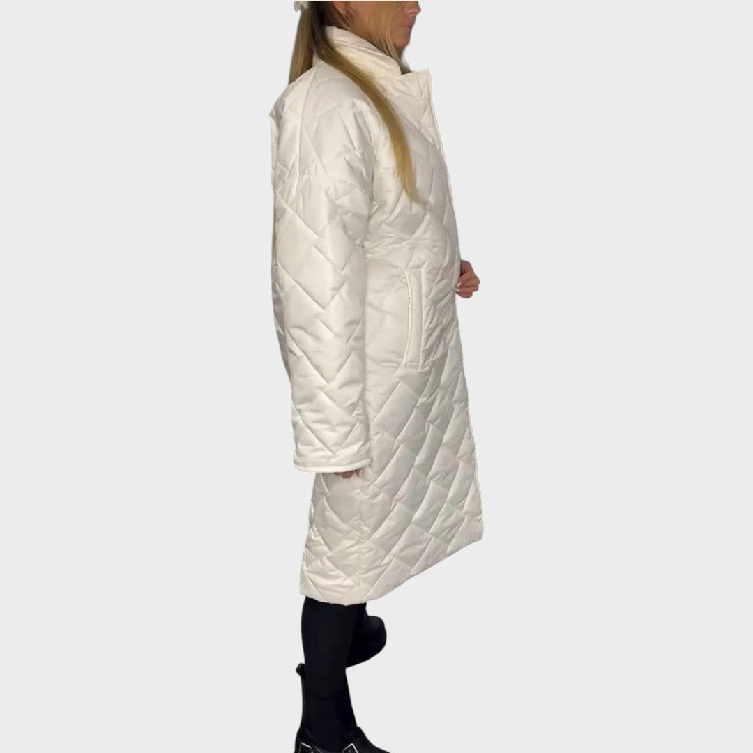 Ofira | Abrigo Reversible Acolchado Con Forro De Leopardo