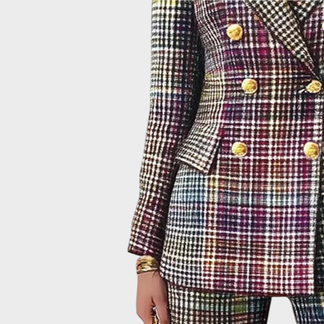 Haily | Conjunto de Traje con Estampado Colorido