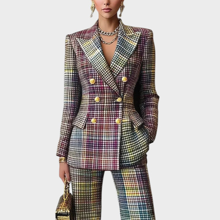 Haily | Conjunto de Traje con Estampado Colorido