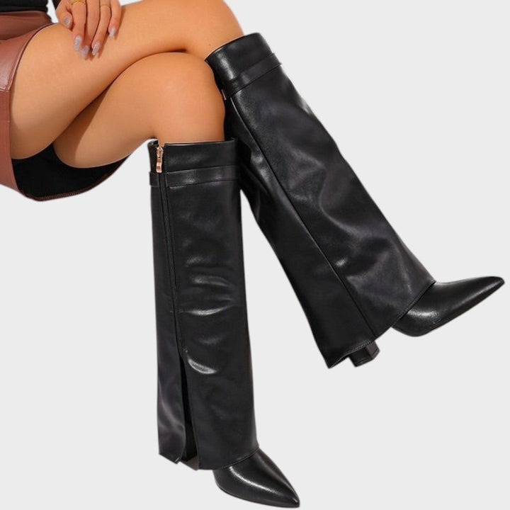 Luna | Botas de Caña Alta de Cuero
