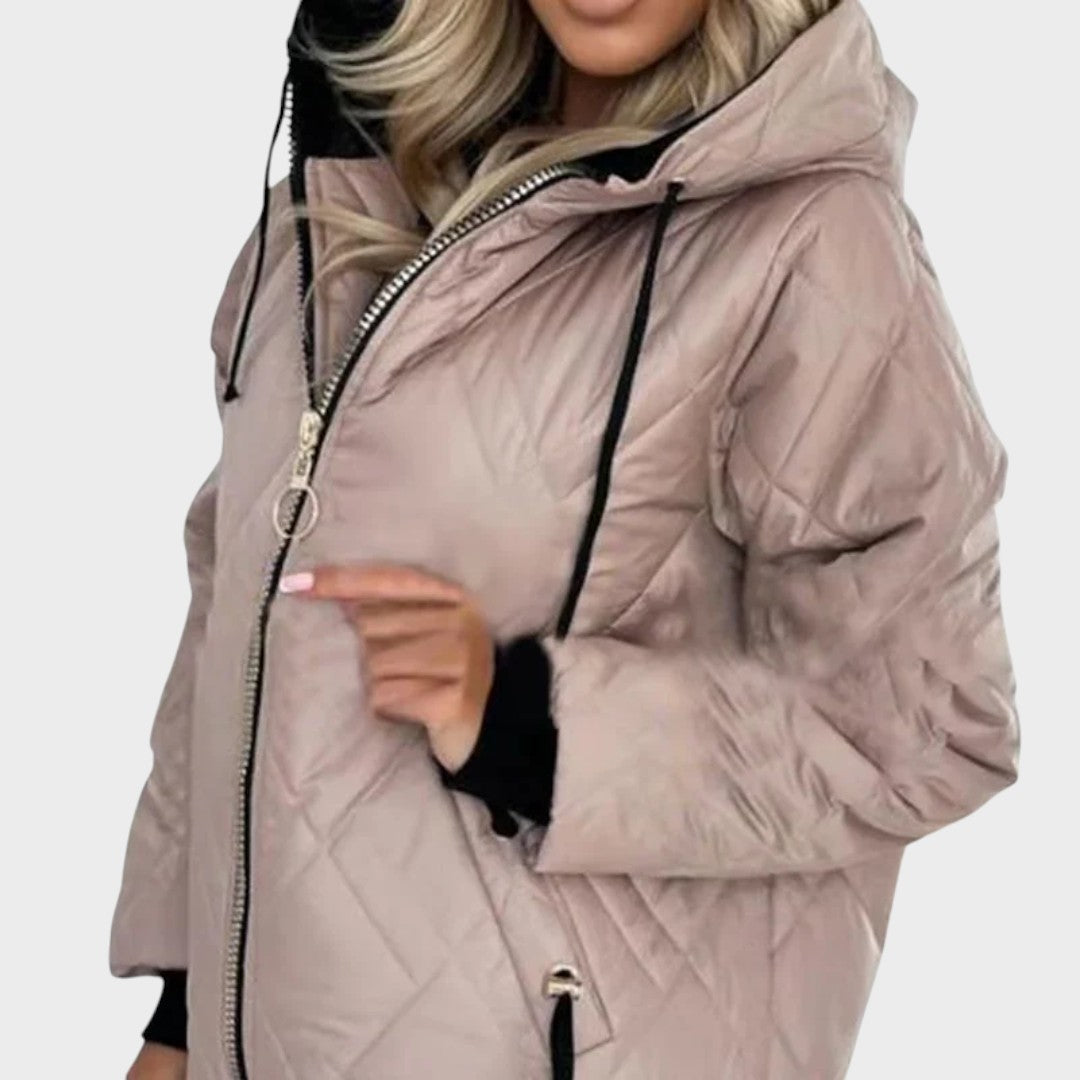 Belle | Chaqueta Acolchada de Invierno con Capucha