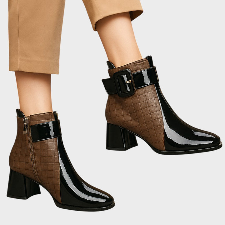 Samara | Botines de Piel con Tacón