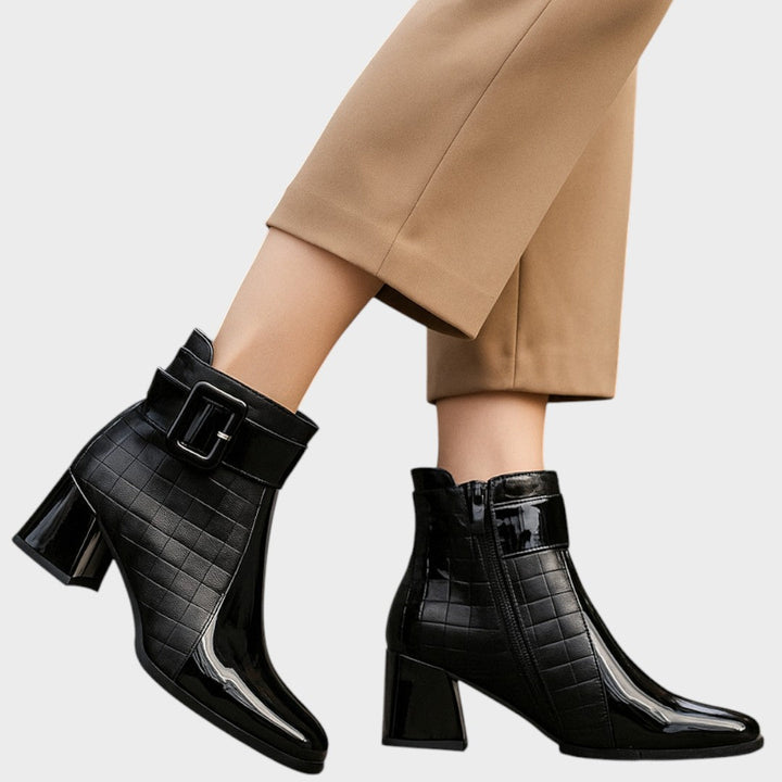 Samara | Botines de Piel con Tacón