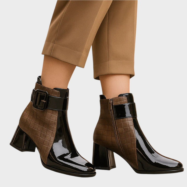 Samara | Botines de Piel con Tacón