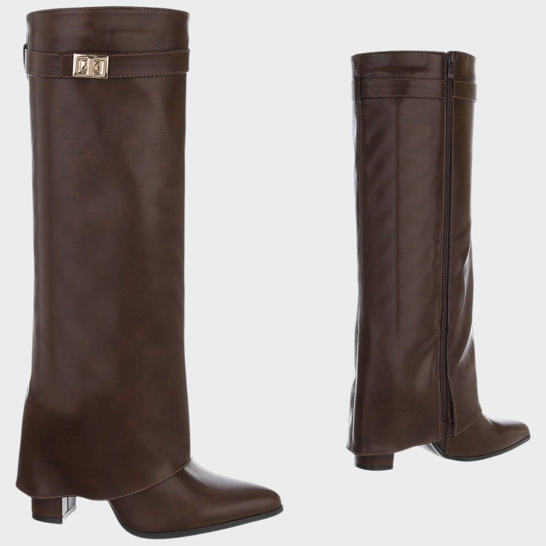 Luna | Botas de Caña Alta de Cuero