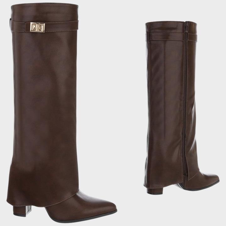 Luna | Botas de Caña Alta de Cuero