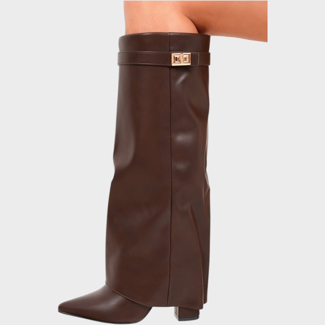 Luna | Botas de Caña Alta de Cuero