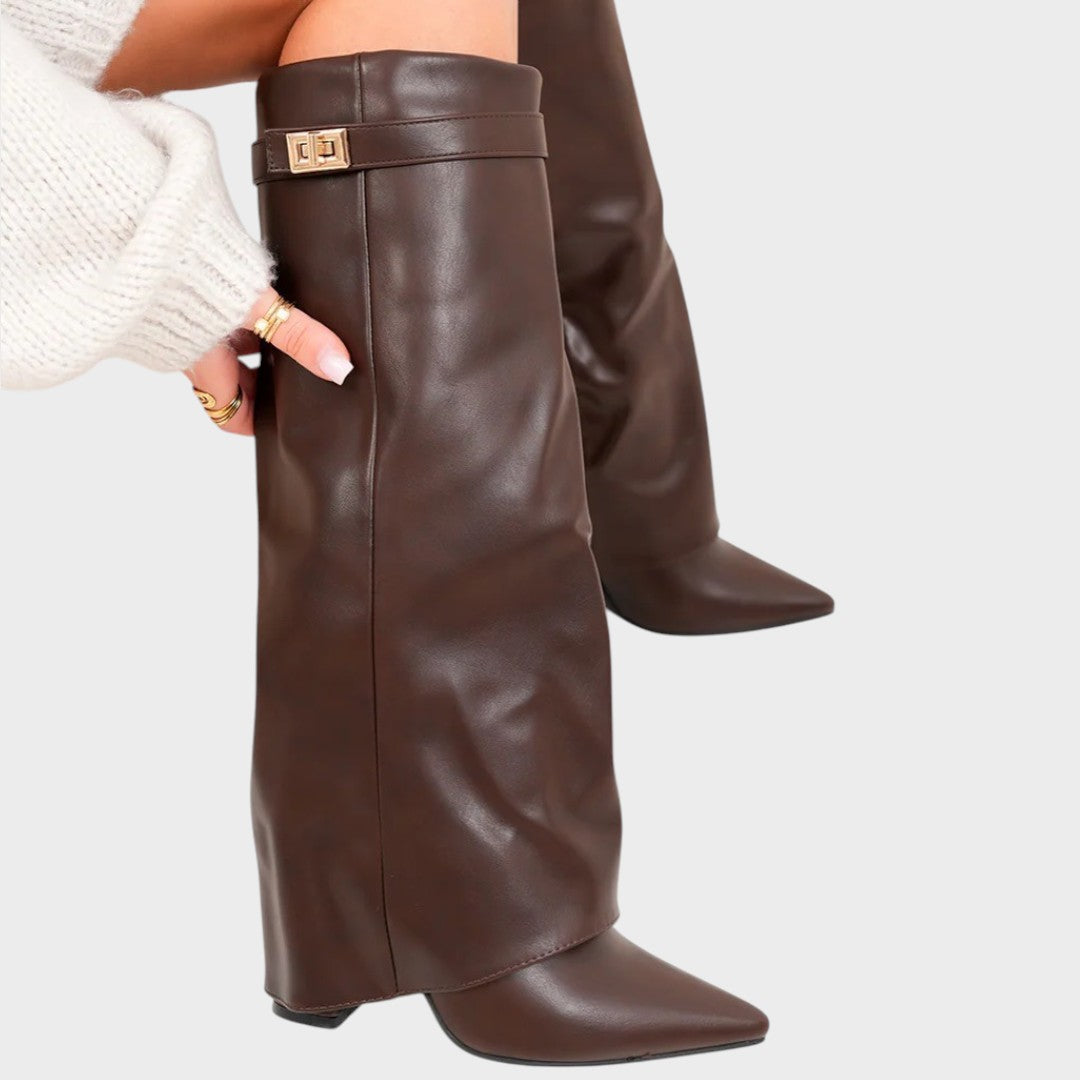 Luna | Botas de Caña Alta de Cuero
