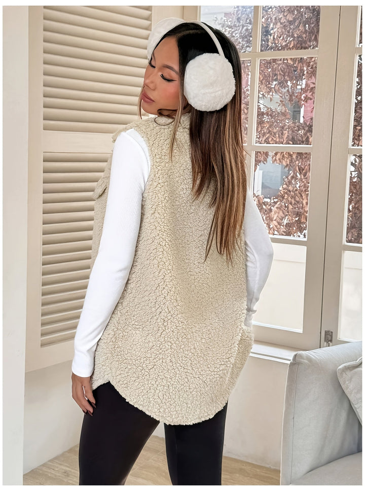 Aurelia Elegante Chaleco Blazer Sin Mangas para Damas