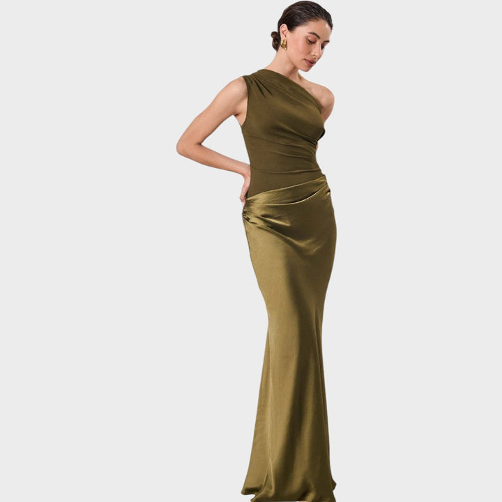 Asmine - Elegant One-Shoulder Dress
