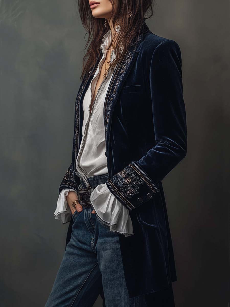 Nuria | Elegant Velvet Jacket