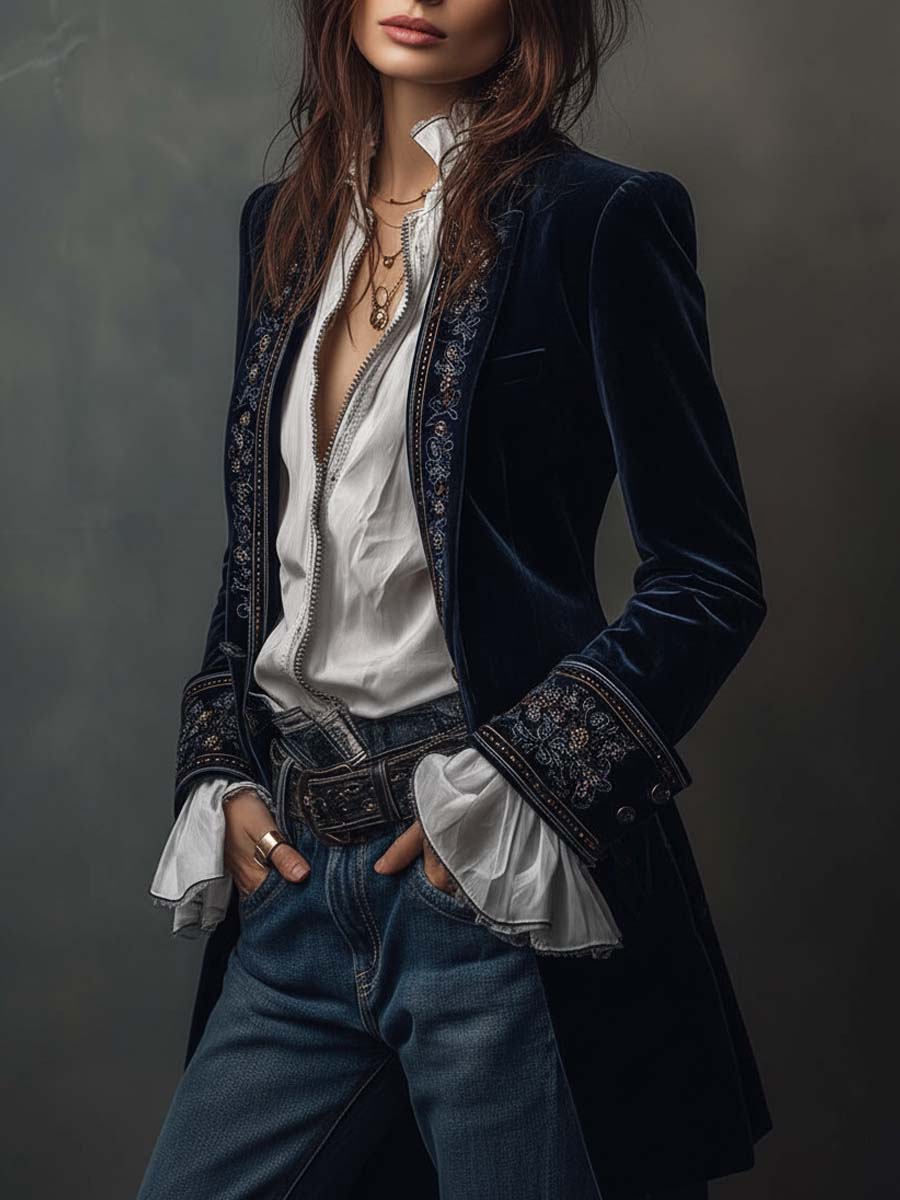 Nuria | Elegant Velvet Jacket