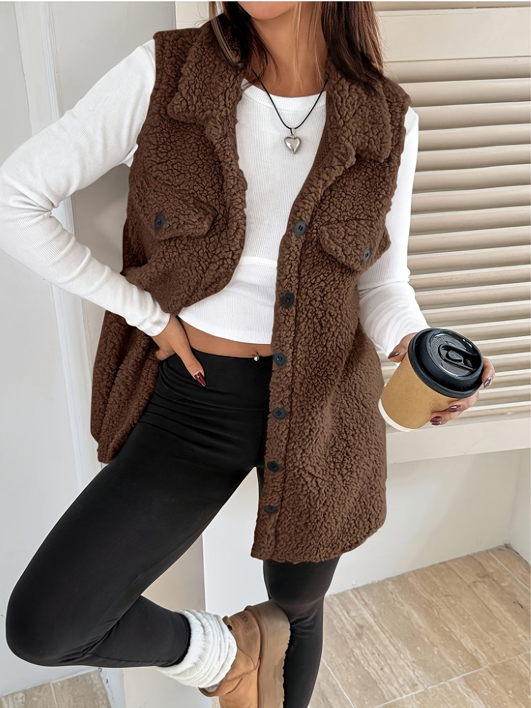 Aurelia Elegante Chaleco Blazer Sin Mangas para Damas