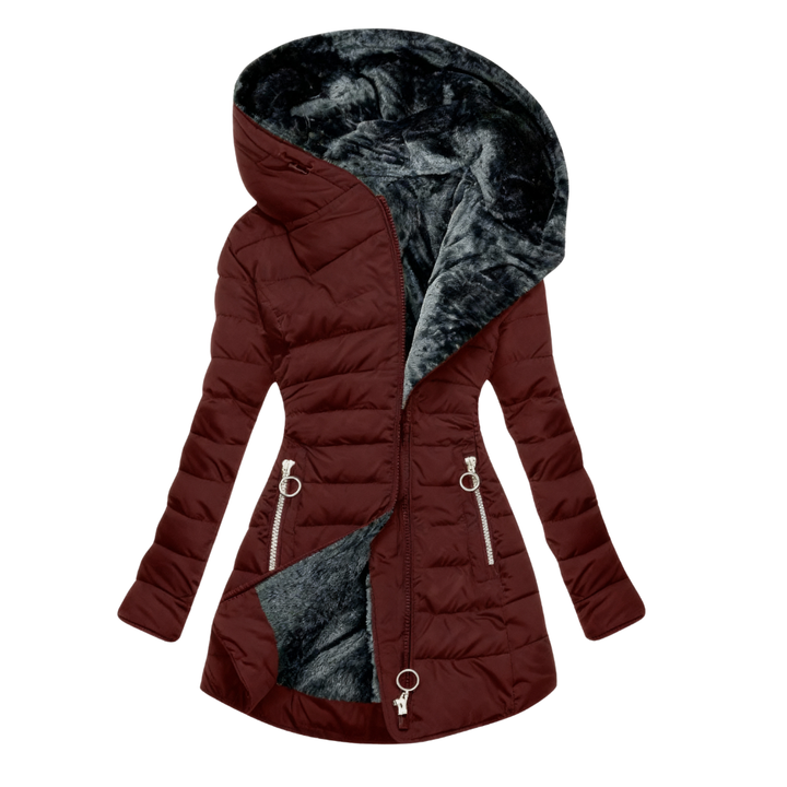 Chaqueta acogedora impermeable para otoño e invierno
