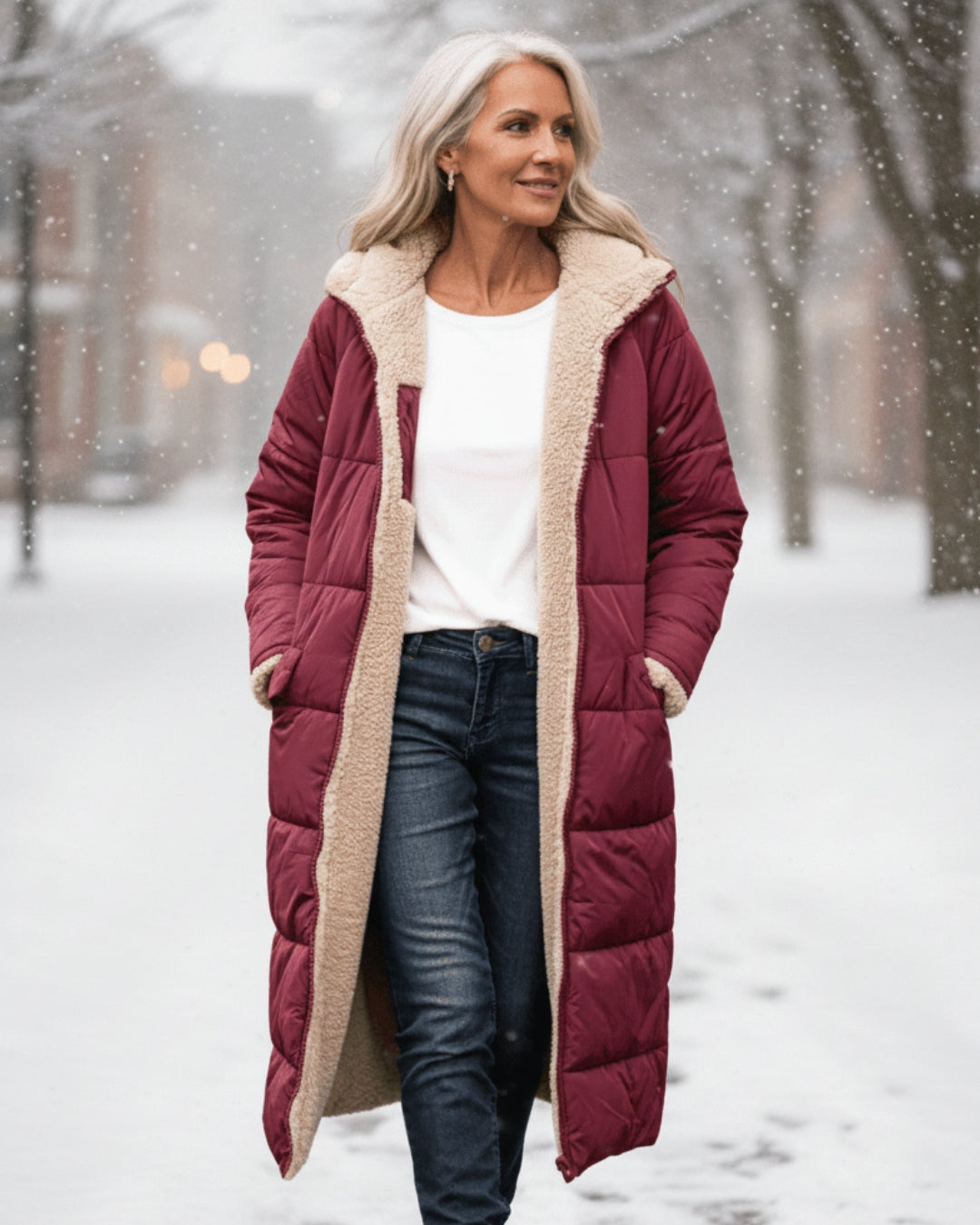 Abrigo de Invierno Doble Cara Cálido