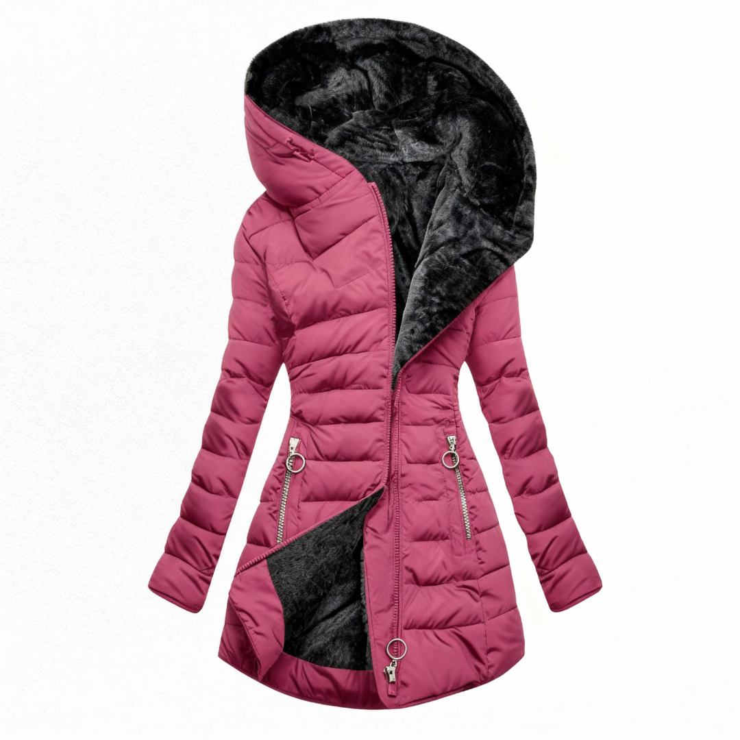 Chaqueta acogedora impermeable para otoño e invierno