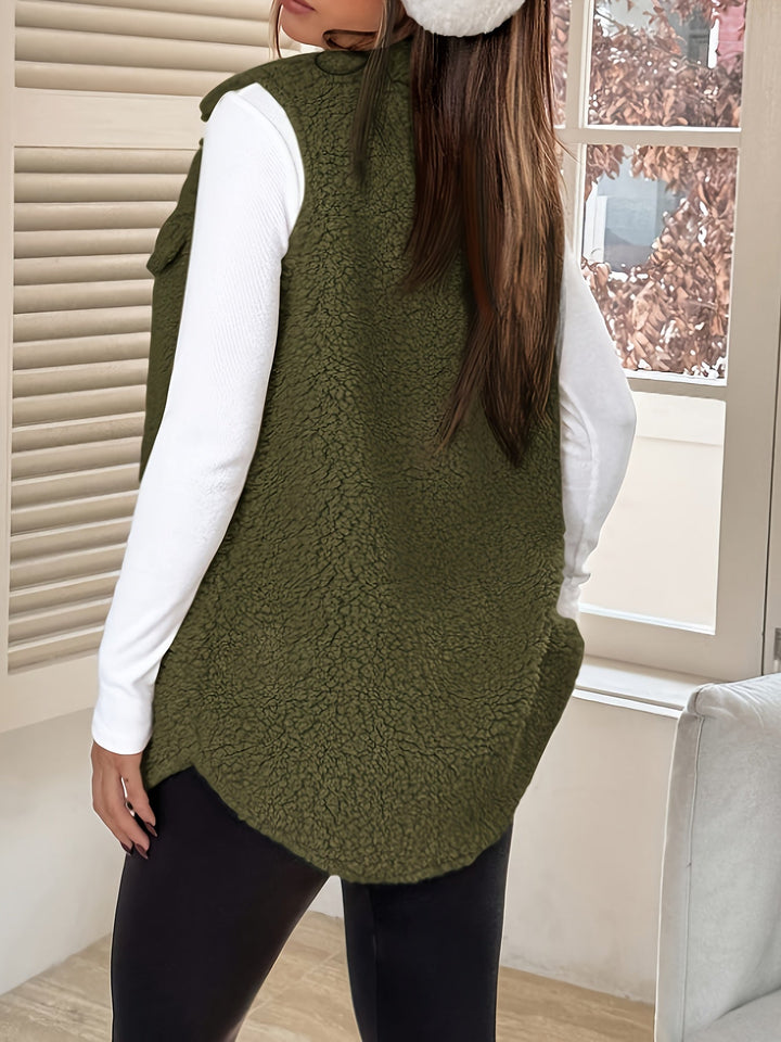 Aurelia Elegante Chaleco Blazer Sin Mangas para Damas