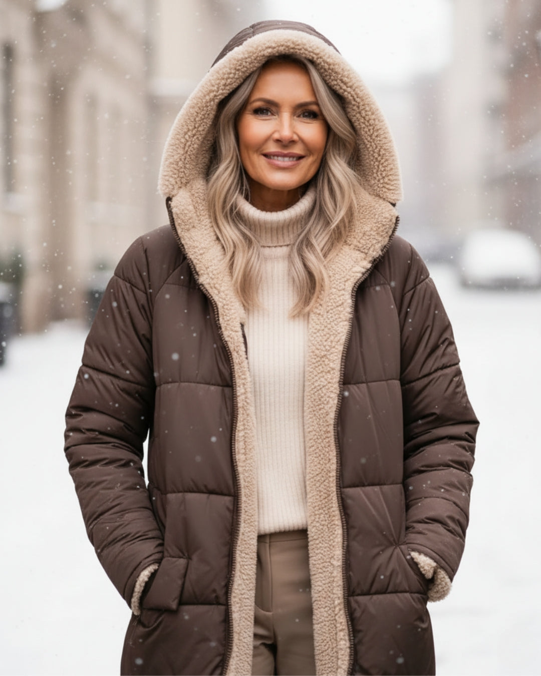 Abrigo de Invierno Doble Cara Cálido