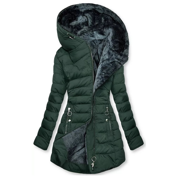 Chaqueta acogedora impermeable para otoño e invierno