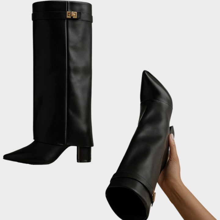 Luna | Botas de Caña Alta de Cuero