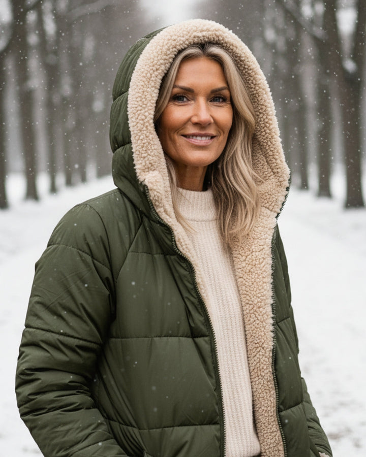 Abrigo de Invierno Doble Cara Cálido