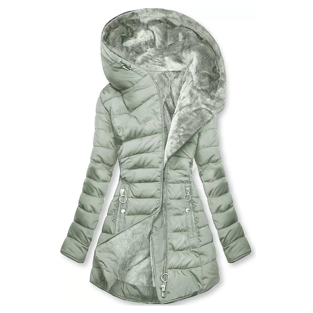 Chaqueta acogedora impermeable para otoño e invierno