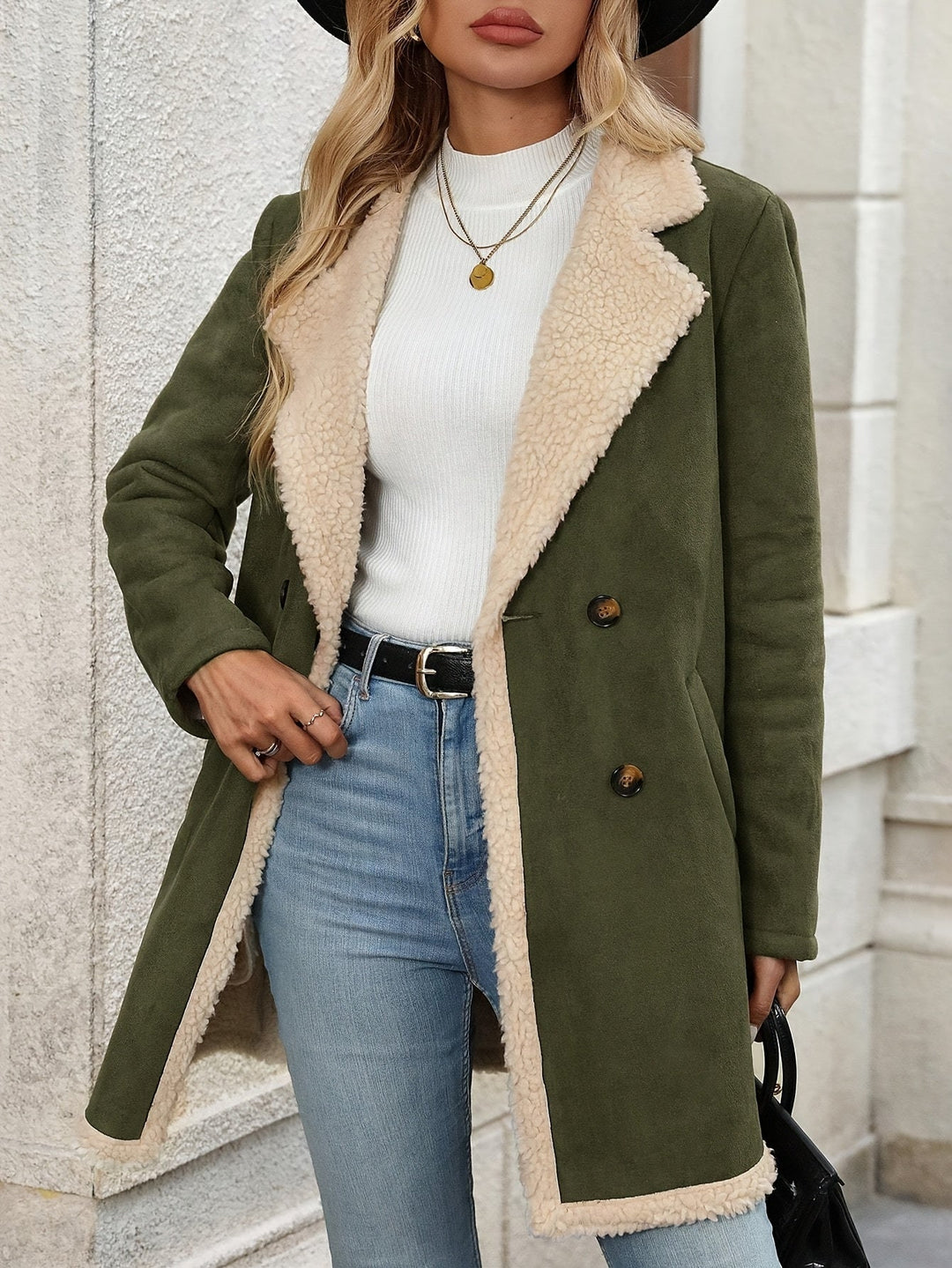 Elegante abrigo de invierno para damas