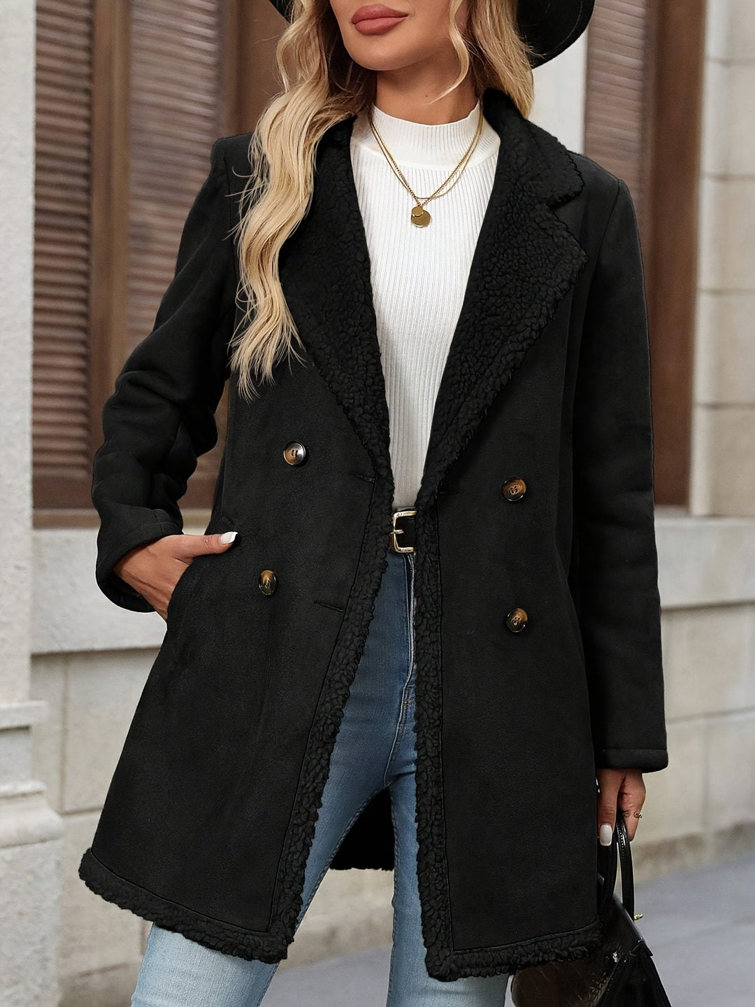 Elegante abrigo de invierno para damas