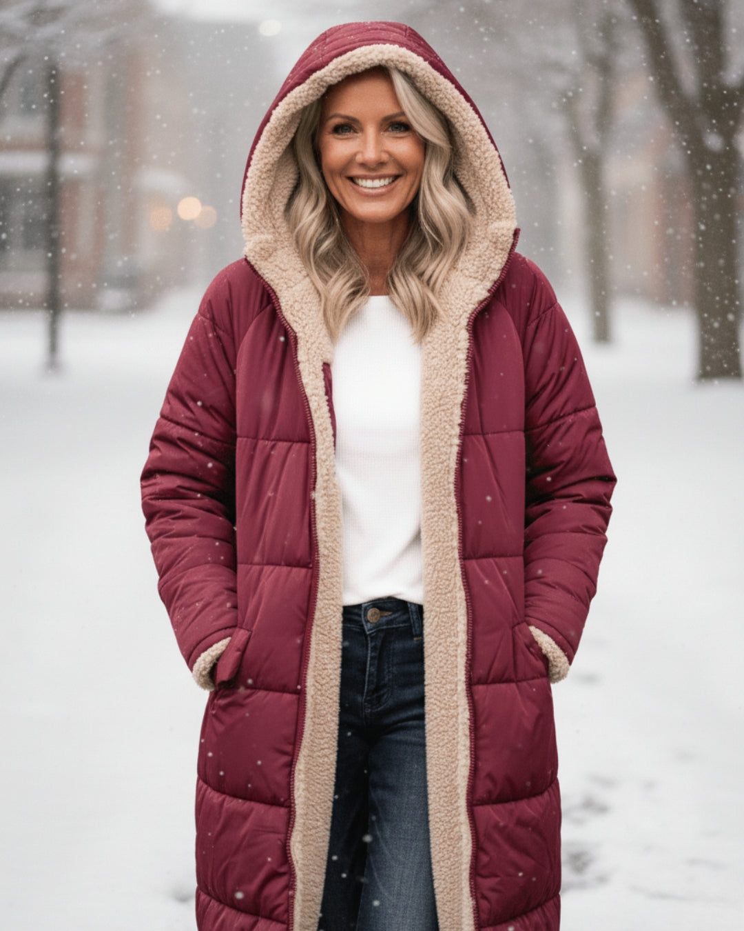 Abrigo de Invierno Doble Cara Cálido