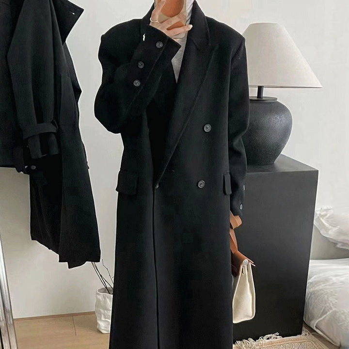 Alvéna Luxe Abrigo de Lana con Detalle en los Puños para Damas