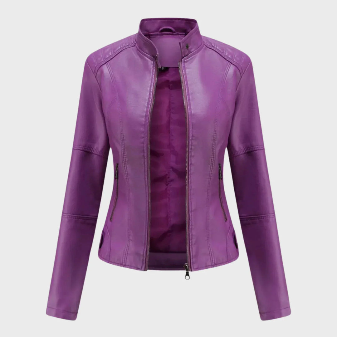 Romina | Chaqueta de Cuero Casual