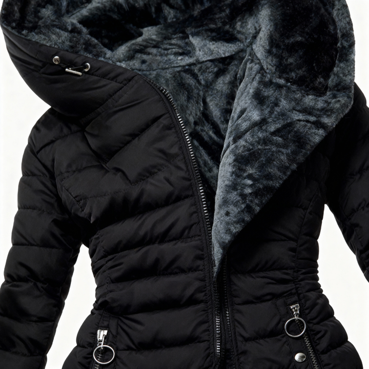 Chaqueta acogedora impermeable para otoño e invierno