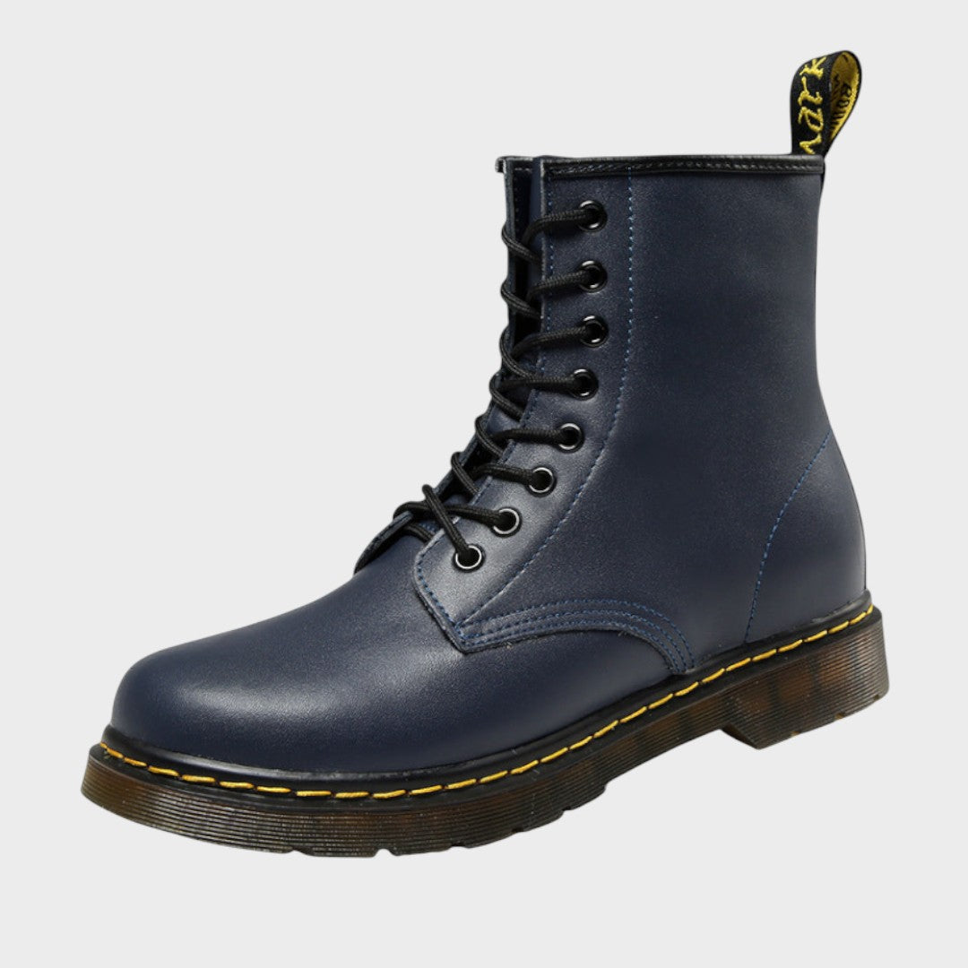 Mariana | Botas de Piel Estilo Militar con Cordones