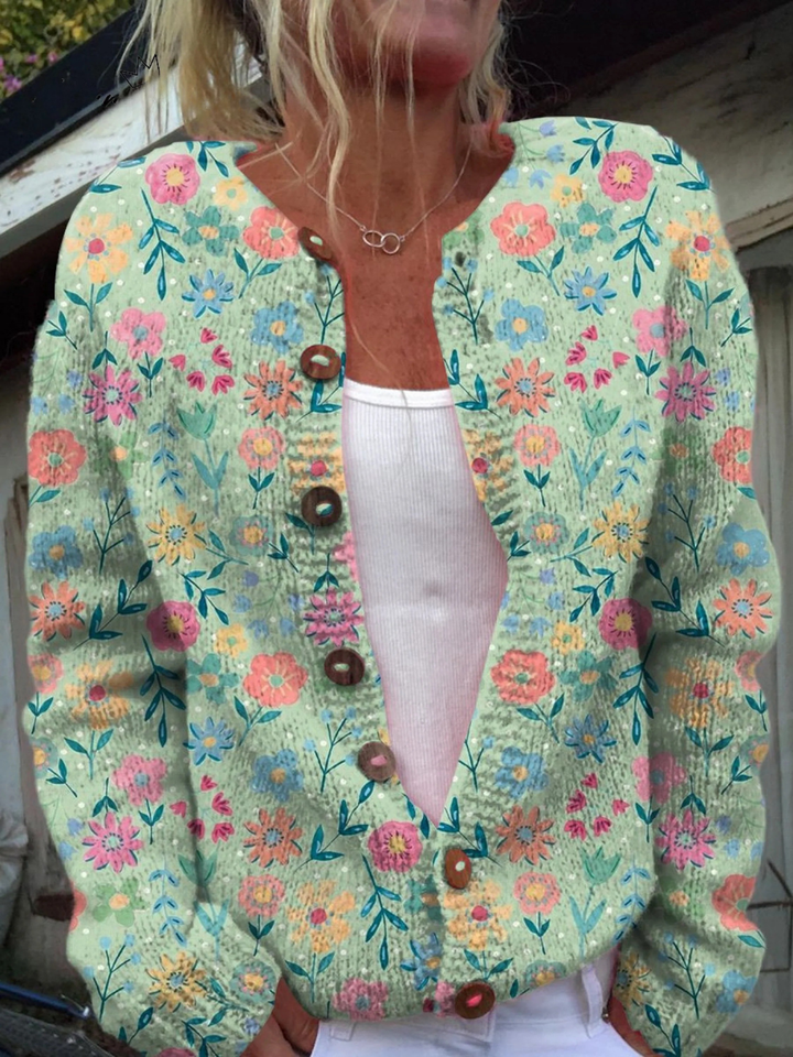 Foxfield™ | Cárdigan Floral Vintage para Mujeres