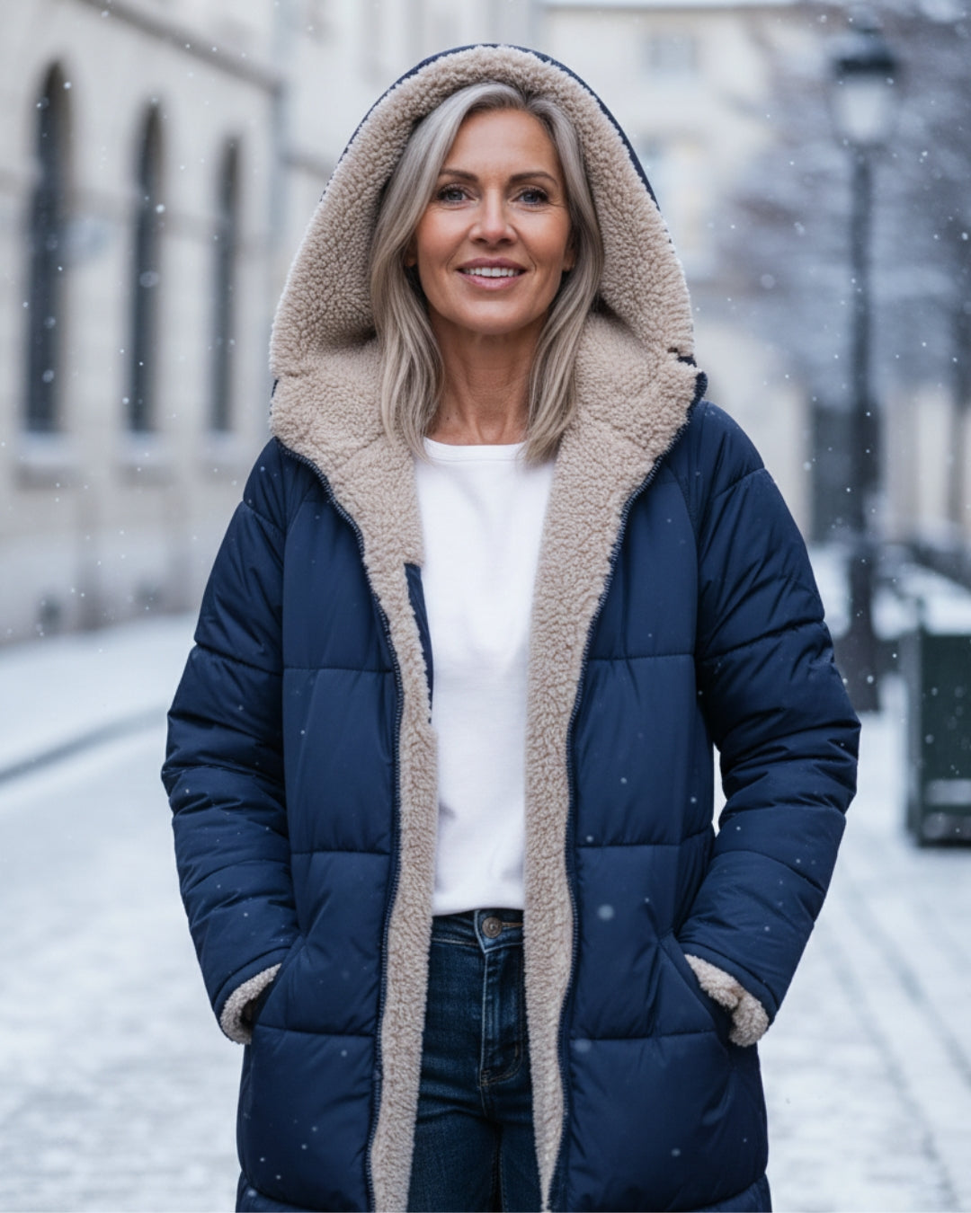 Abrigo de Invierno Doble Cara Cálido