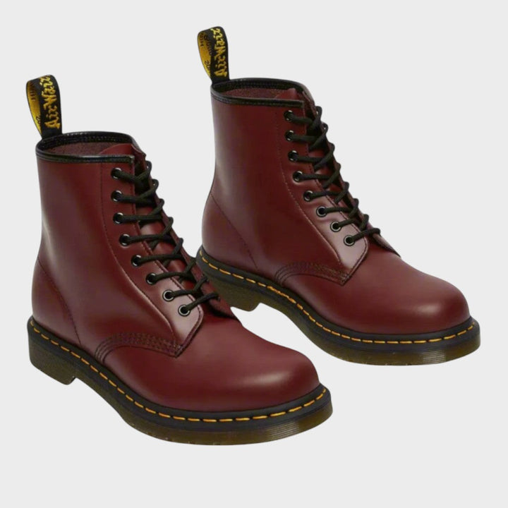 Mariana | Botas de Piel Estilo Militar con Cordones