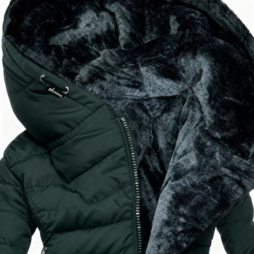 Chaqueta acogedora impermeable para otoño e invierno