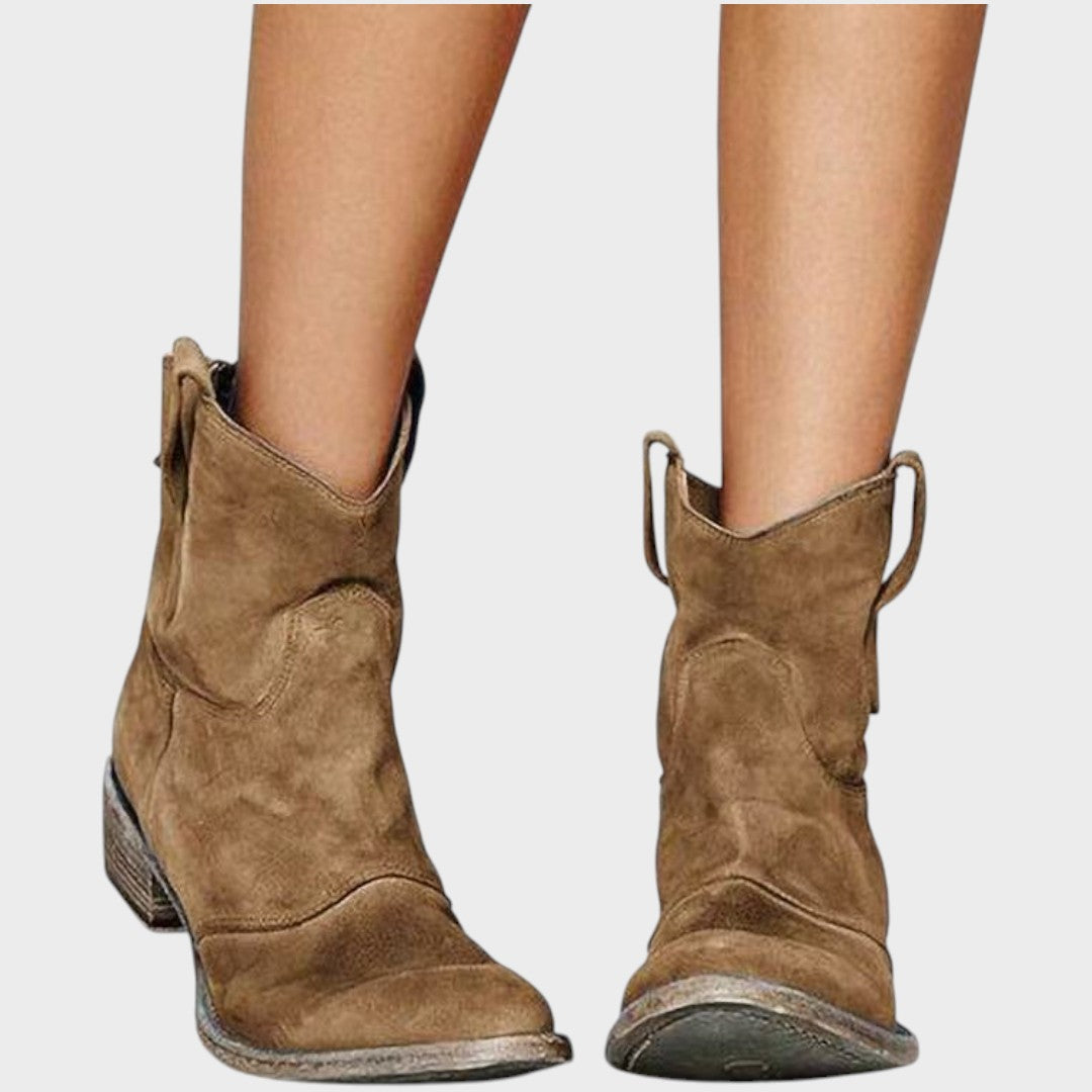 Mafalda | Botas de Cowboy de Gamuza
