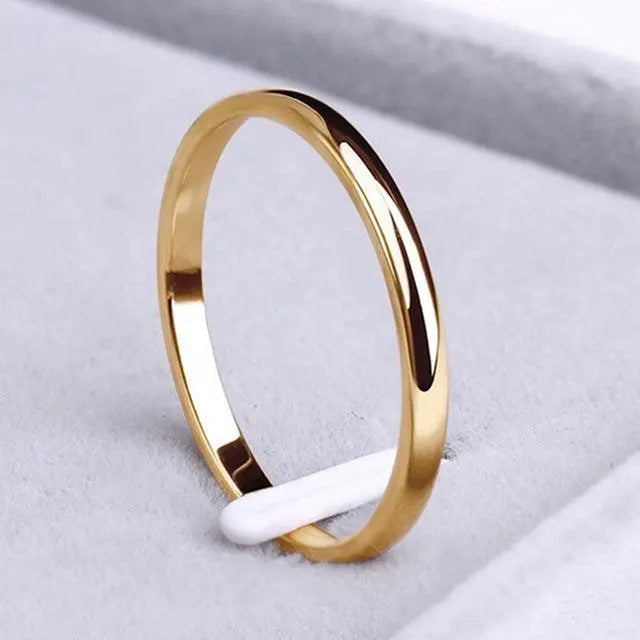Anillo Simple en Oro y Plata