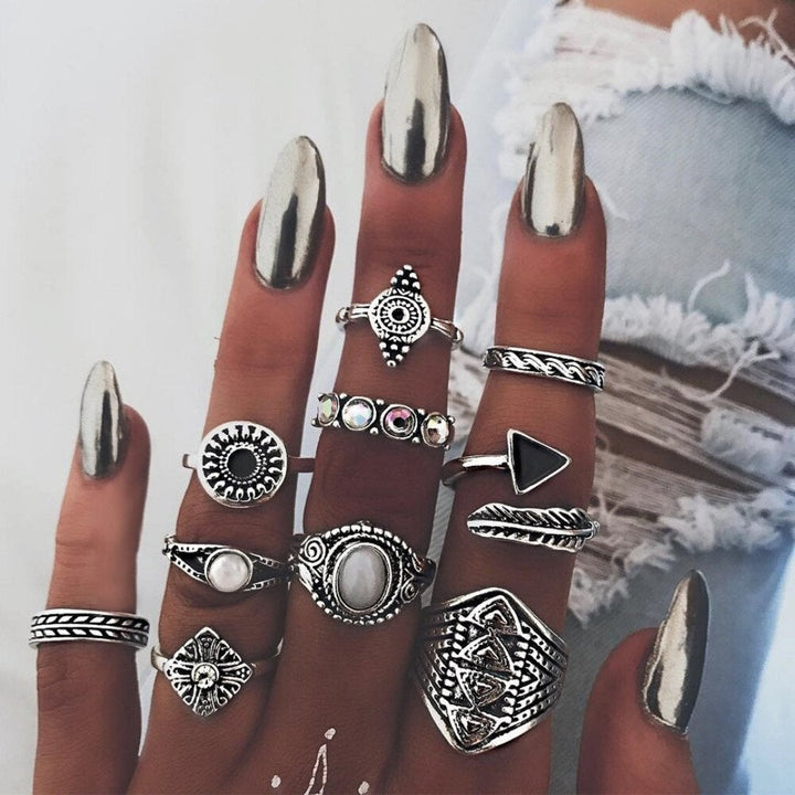 Conjunto exclusivo premium de 8 a 12 anillos