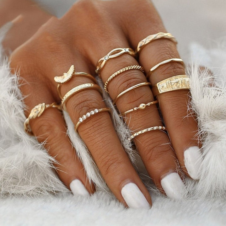 Conjunto exclusivo premium de 8 a 12 anillos