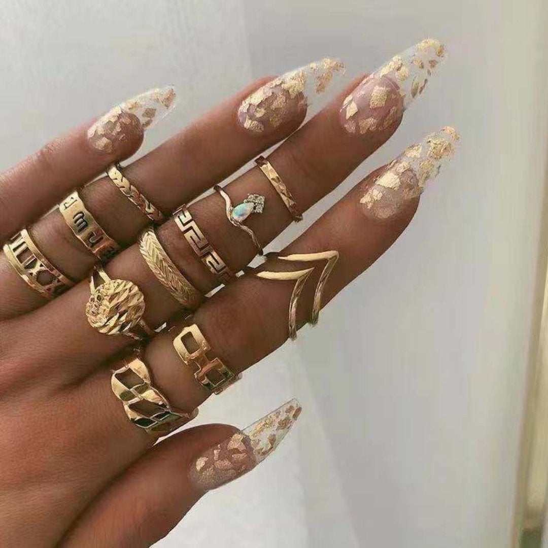Conjunto exclusivo premium de 8 a 12 anillos